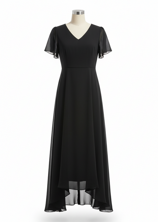 CAROLINA | VESTIDO MIDI CON CUELLO EN V