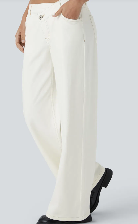 VAQUEROS DE CORTE ANCHO PARA MUJER