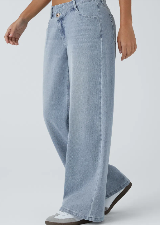 VAQUEROS DE CORTE ANCHO PARA MUJER