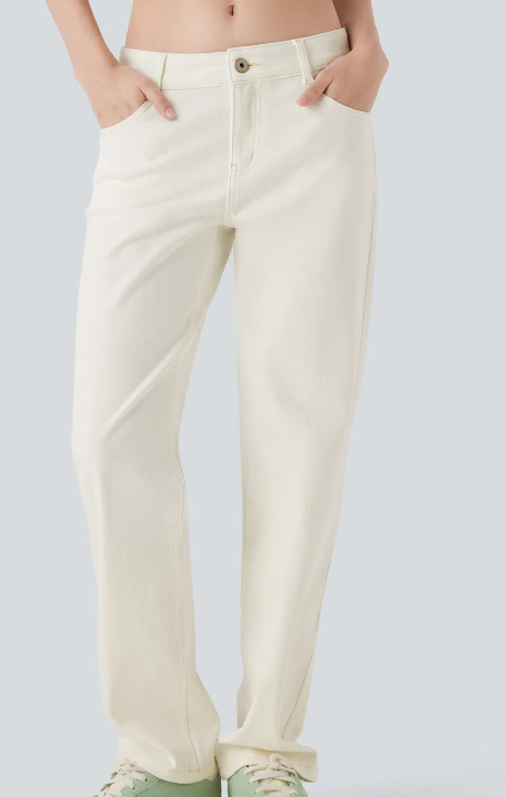 VAQUEROS CON CORTE RECTO PARA MUJER