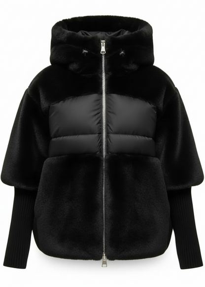 ABRIGO ACOLCHADO CON CAPUCHA