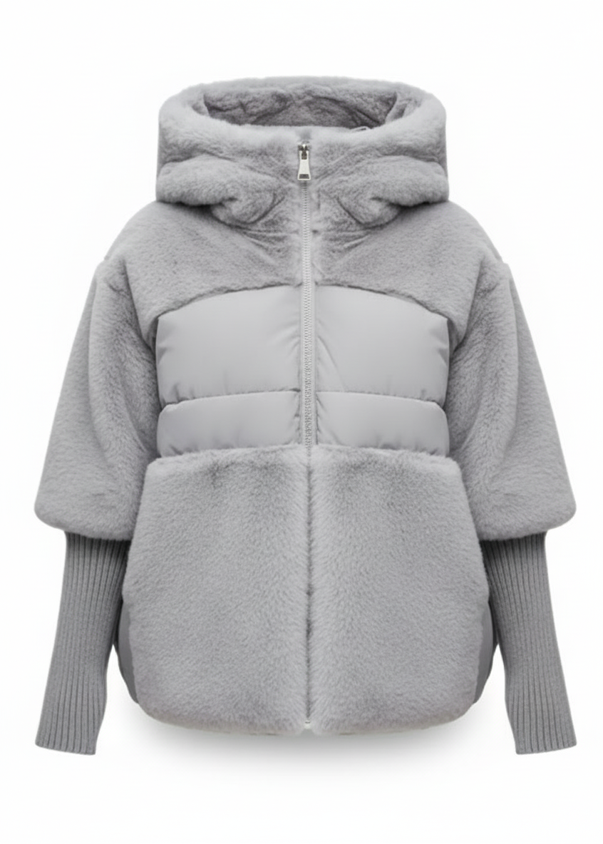 ABRIGO ACOLCHADO CON CAPUCHA