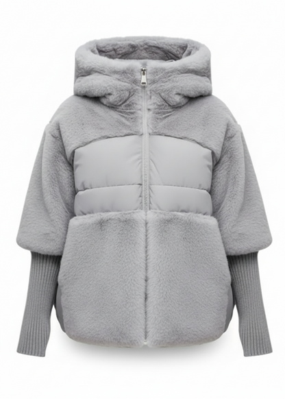 ABRIGO ACOLCHADO CON CAPUCHA