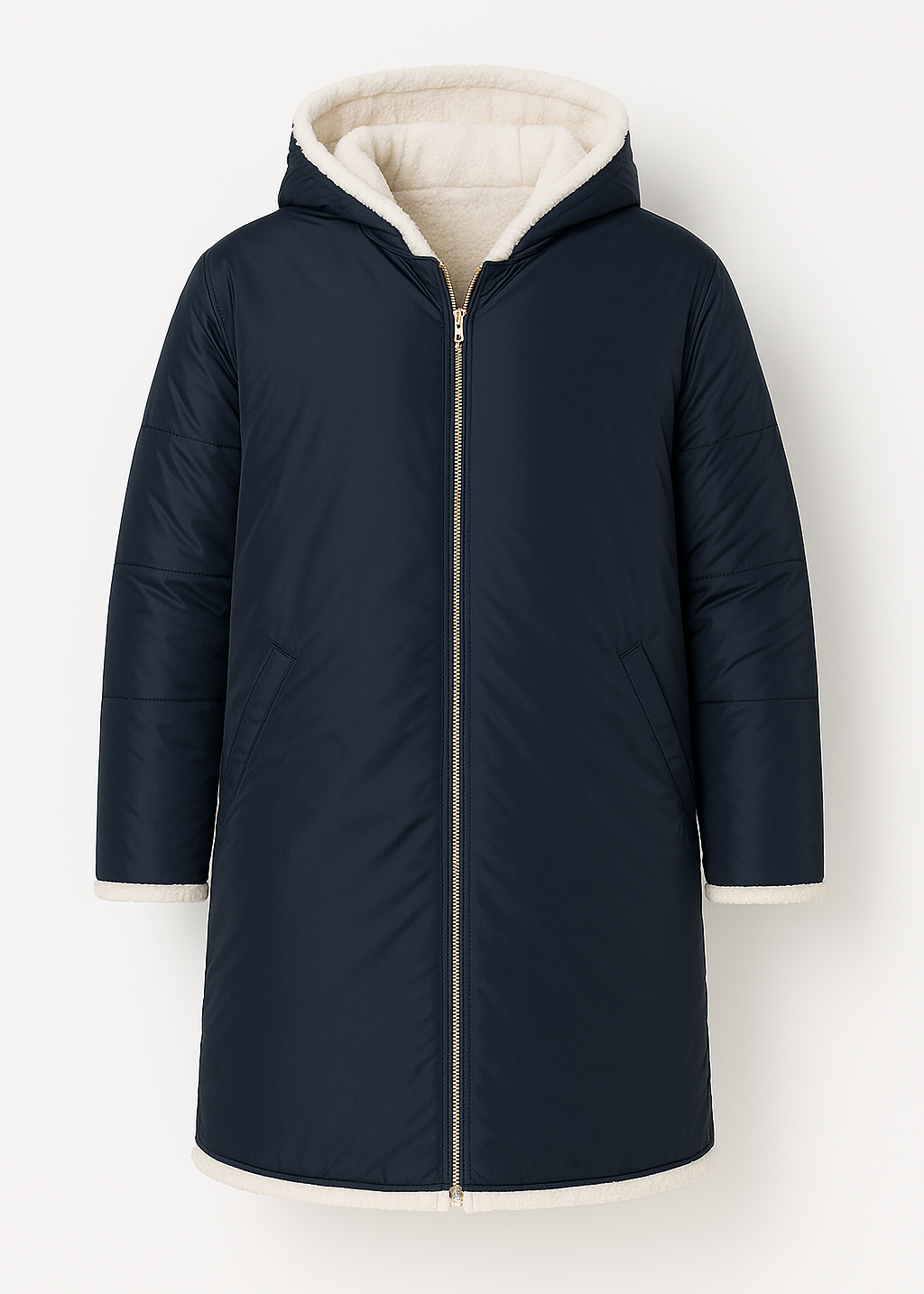 ABRIGO LARGO REVERSIBLE