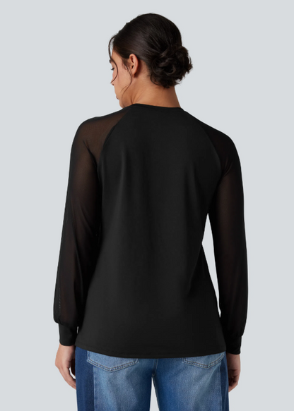 BLUSA CON CUELLO REDONDO