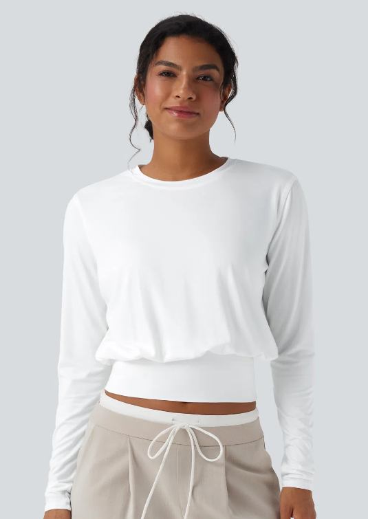 CAMISETA LARGA CON CUELLO REDONDO