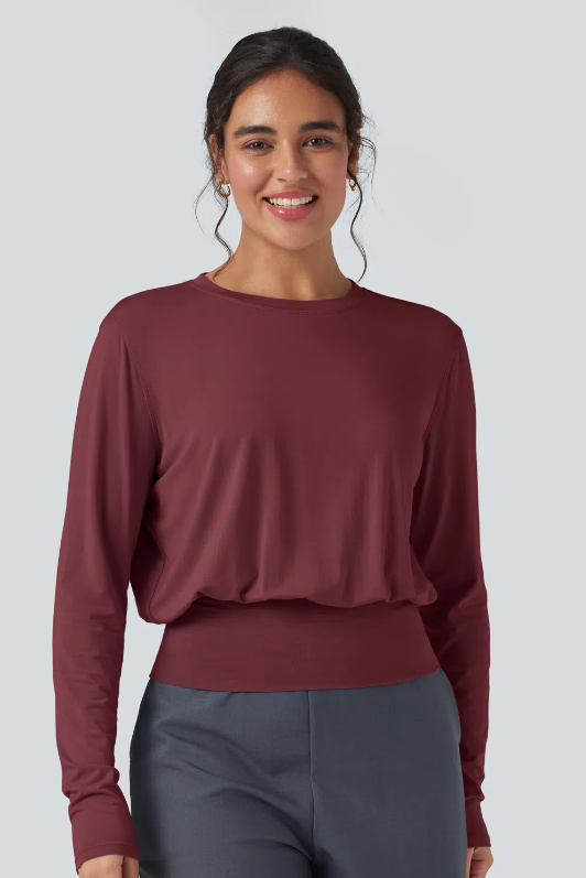 CAMISETA LARGA CON CUELLO REDONDO