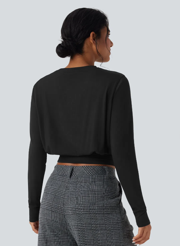 CAMISETA LARGA CON CUELLO REDONDO