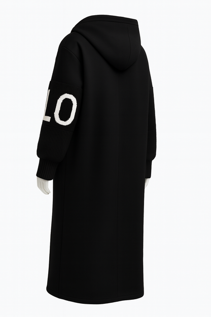 ELEGANTE ABRIGO CON CAPUCHA