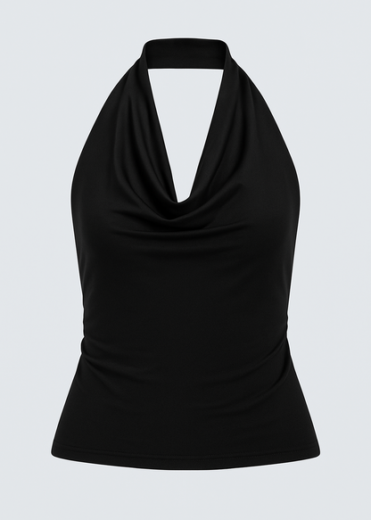 TOP SIN MANGAS CON CUELLO HALTER