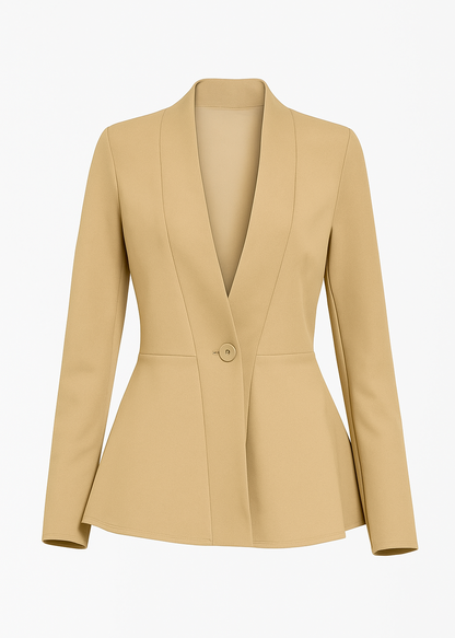 CAZADORA CUELLO V CON BOTONES