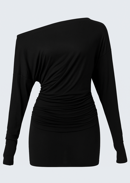 TOP LARGO DE HOMBRO CAIDO