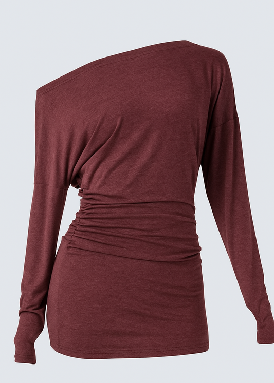 TOP LARGO DE HOMBRO CAIDO