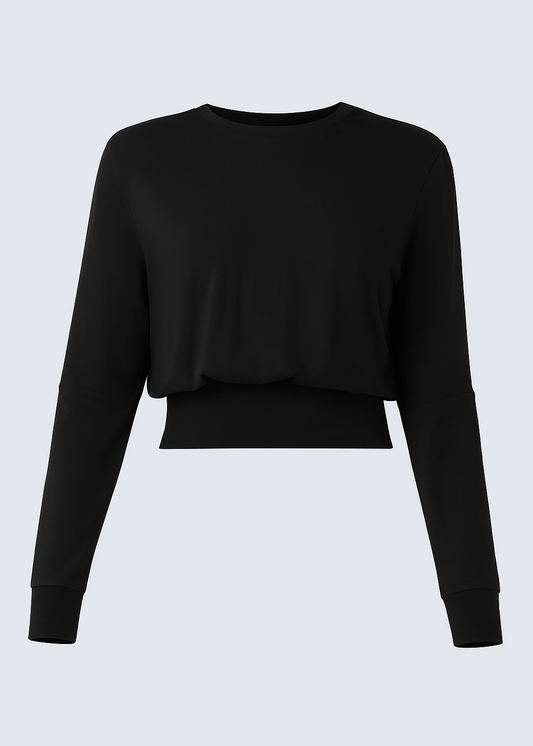 CAMISETA LARGA CON CUELLO REDONDO