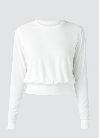 CAMISETA LARGA CON CUELLO REDONDO