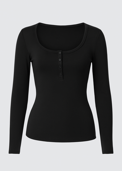 CAMISETA CON BOTONES PARA MUJER