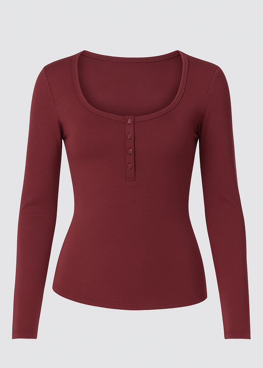 CAMISETA CON BOTONES PARA MUJER