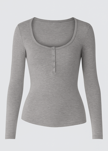 CAMISETA CON BOTONES PARA MUJER