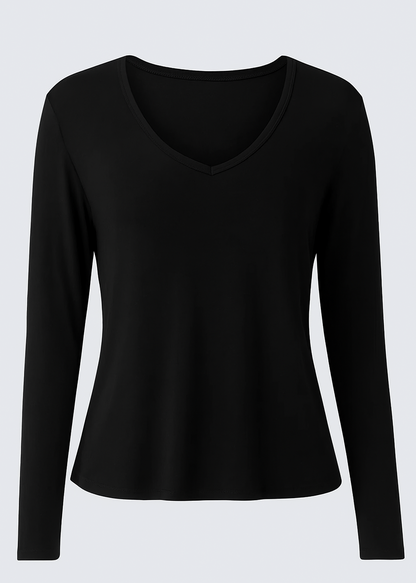 CAMISETA CUELLO V PARA MUJER