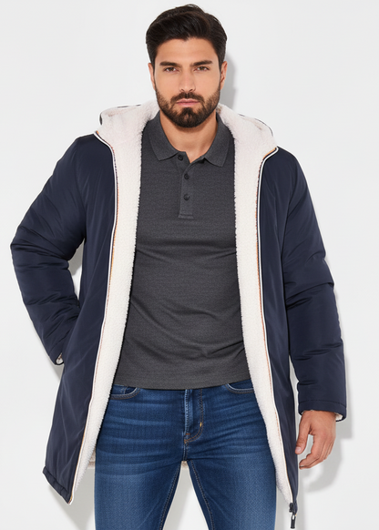 ABRIGO LARGO REVERSIBLE