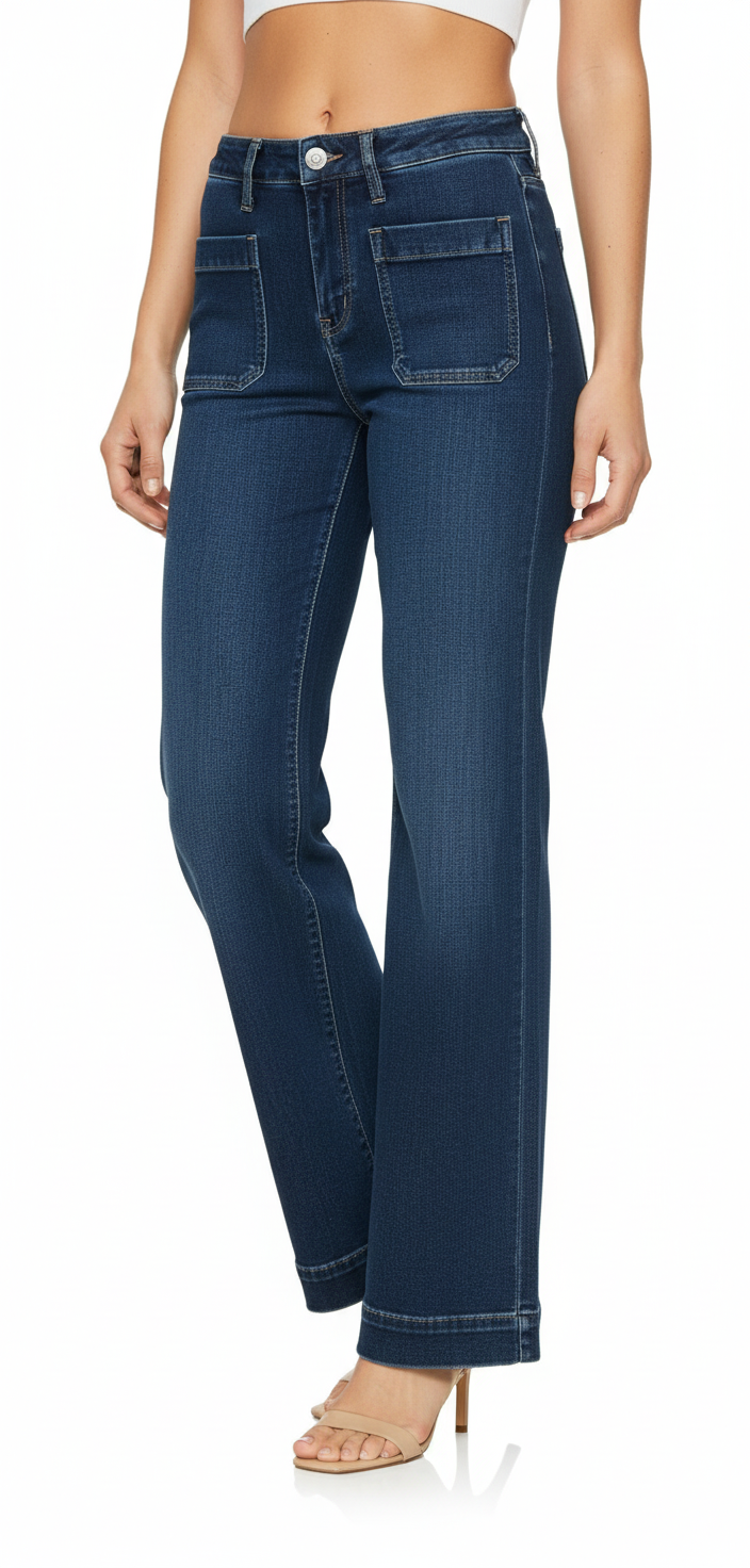 CINDY | VAQUEROS DE PIERNA ANCHA