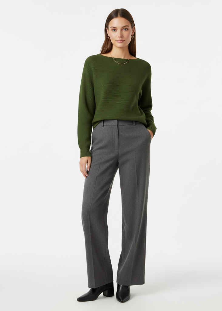 SUÉTER CON CUELLO RECTO