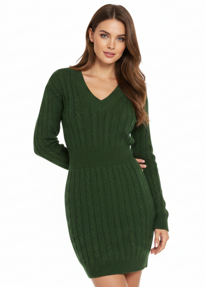 VESTIDO DE PUNTO CÁLIDO Y REFINADO