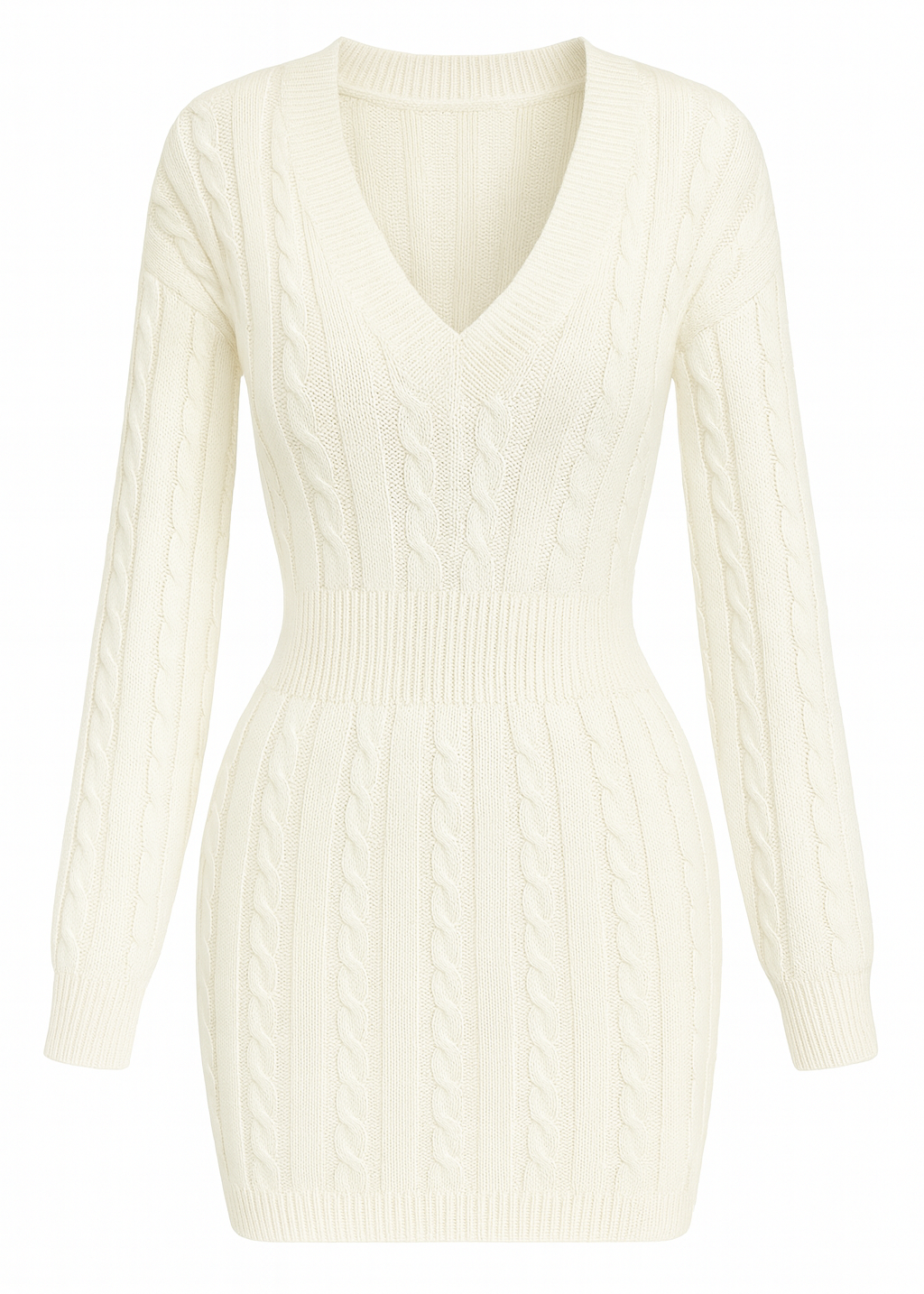 VESTIDO DE PUNTO CÁLIDO Y REFINADO