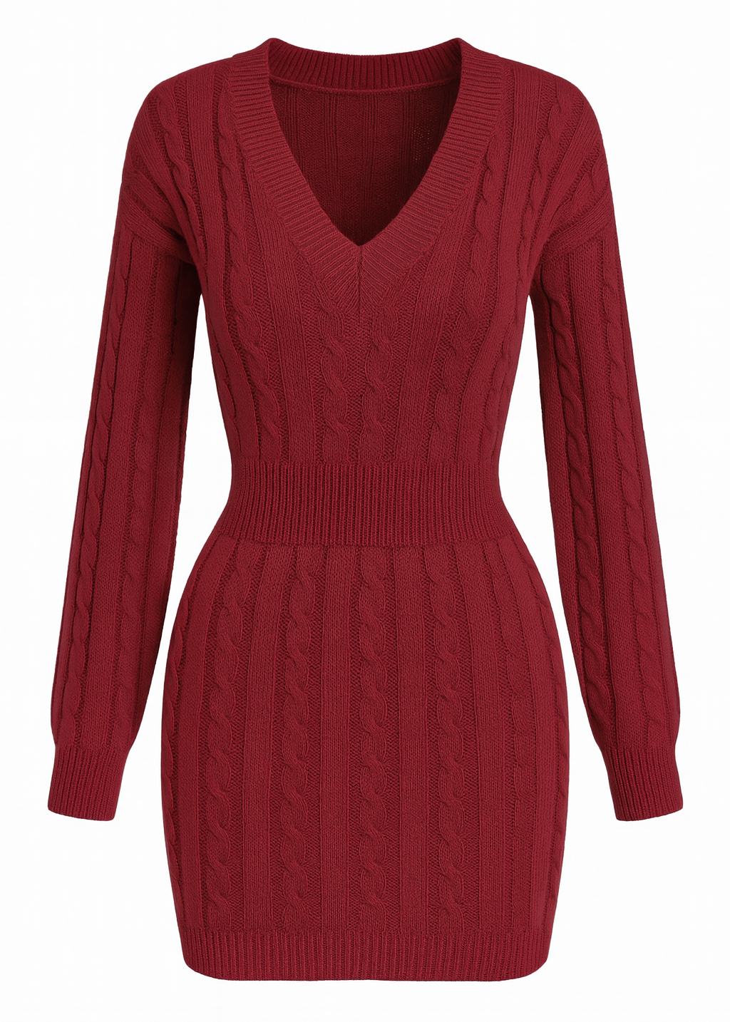 VESTIDO DE PUNTO CÁLIDO Y REFINADO