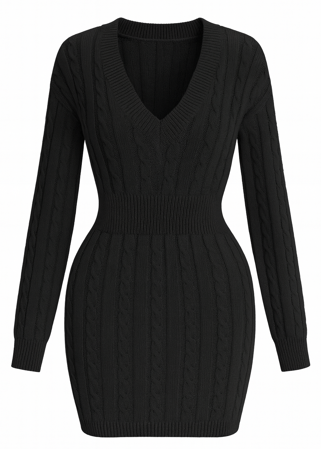 VESTIDO DE PUNTO CÁLIDO Y REFINADO