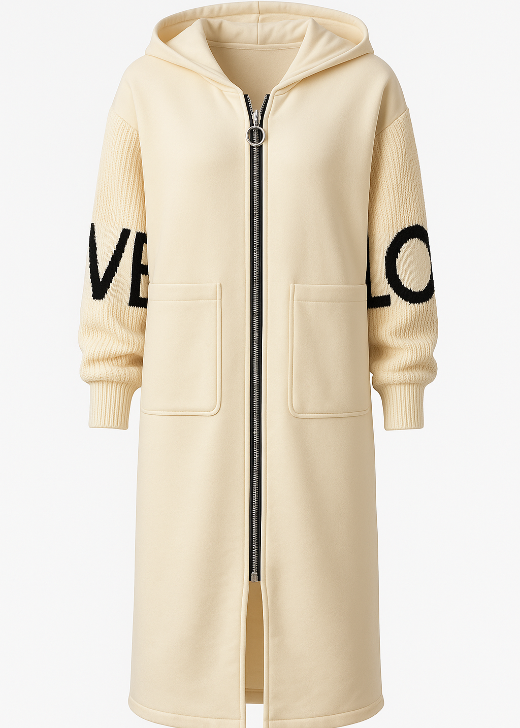 ELEGANTE ABRIGO CON CAPUCHA