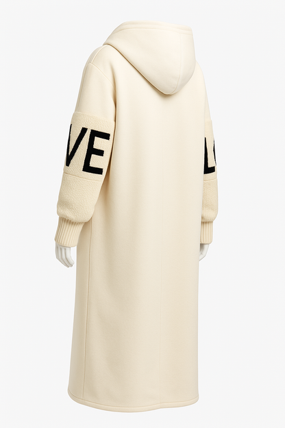 ELEGANTE ABRIGO CON CAPUCHA