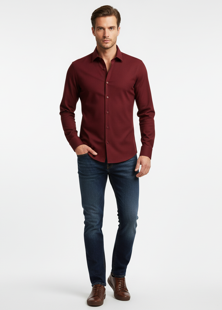 CAMISA AJUSTADA ANTIARRUGAS