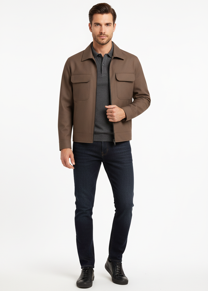 CHAQUETA CROPPED PARA HOMBRE